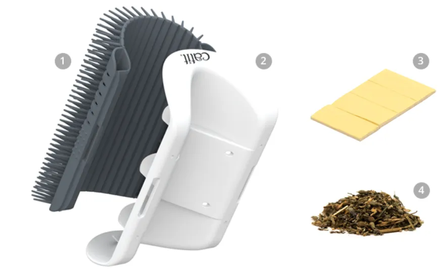 Maseajeador de pared con catnip