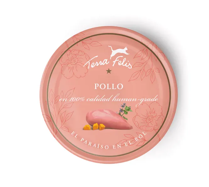 Menú gato de pollo 80g