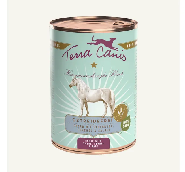 Menú caballo con colinabo, hinojo y salvia 400g