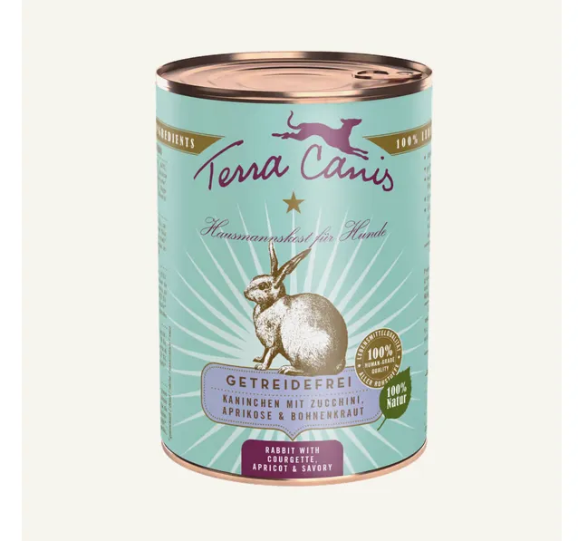 Menú conejo y pavo  con calabacín, albaricoque y ajedrea 400g