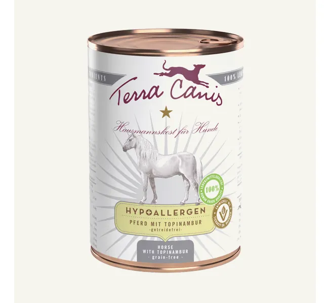 Menú hipoalergénico de caballo con tupinambo 400g