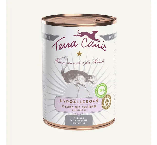 Menú hipoalergénico avestruz con chirivía 400g