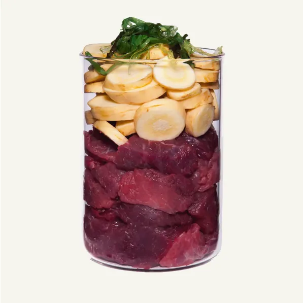 Menú hipoalergénico avestruz con chirivía 400g