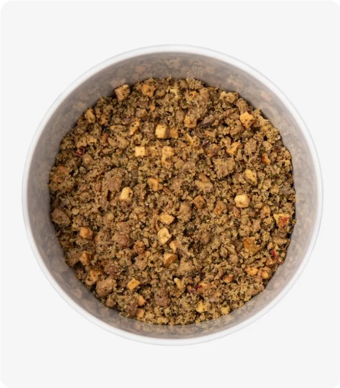 Menú orgánico deshidratado 80% pollo 1Kg