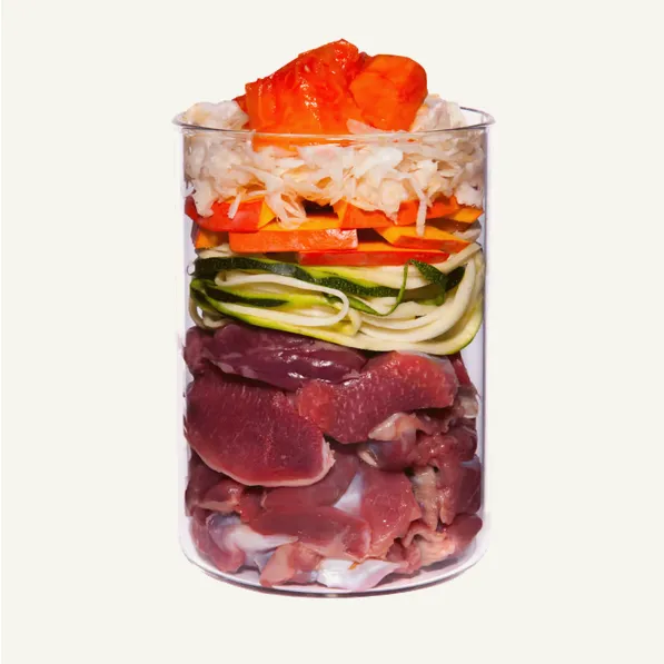 Menú Light Pollo con calabacín, papaya y escaramujo 400g