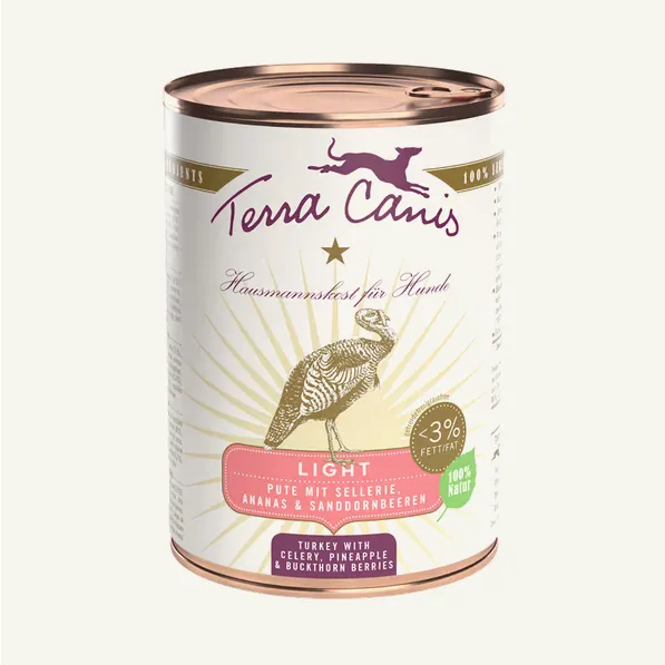 Menú Light Pavo con apio, piña y bayas de espino amarillo 400g