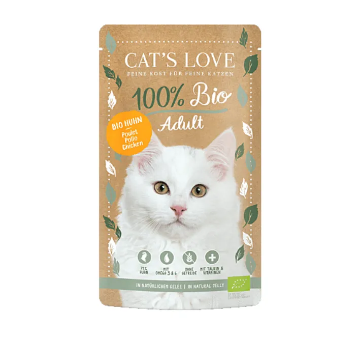 Menú gato BIO pollo 100g
