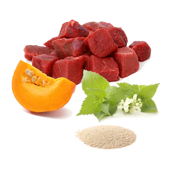 Menú gato vacuno "Bigotes Felices" 100g