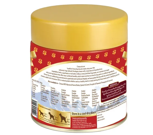 Galletas queso himalaya con manzana y canela 100g