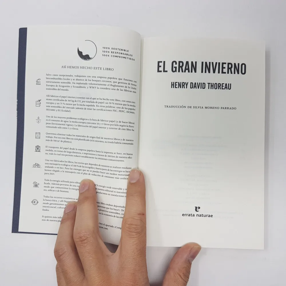 El gran invierno. Henry David Thoreau. 