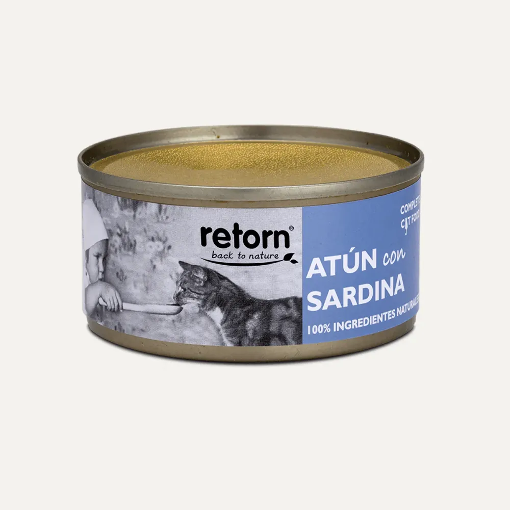 Menú gato de atún y sardinas 80g