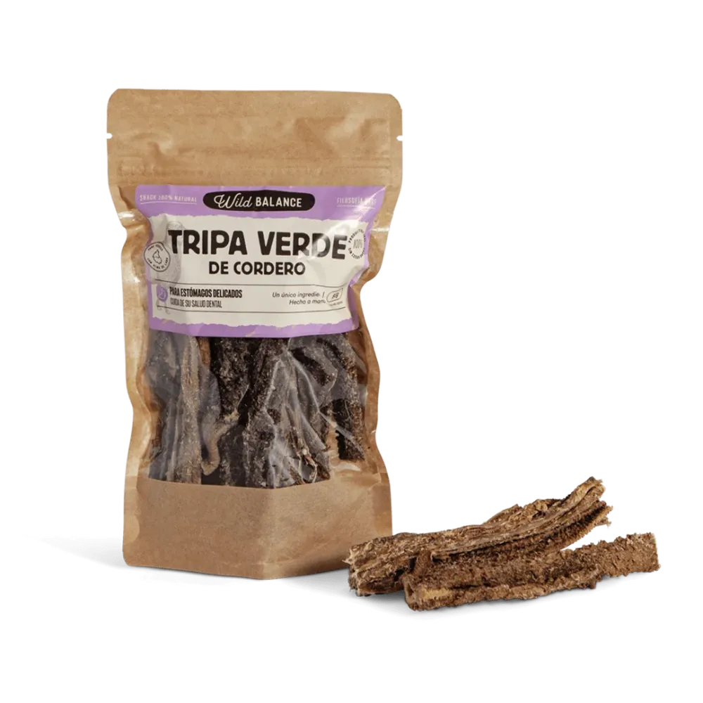 Tripa verde de cordero 80g