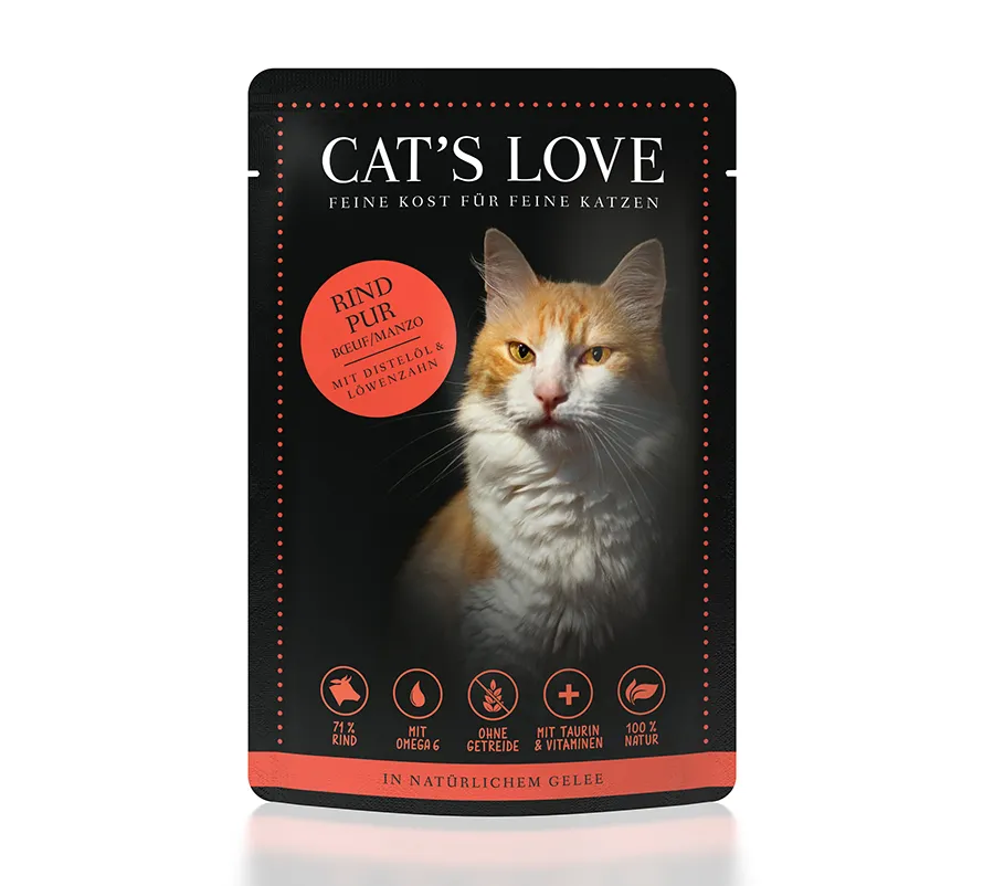 Menú gato de vacuno 85g