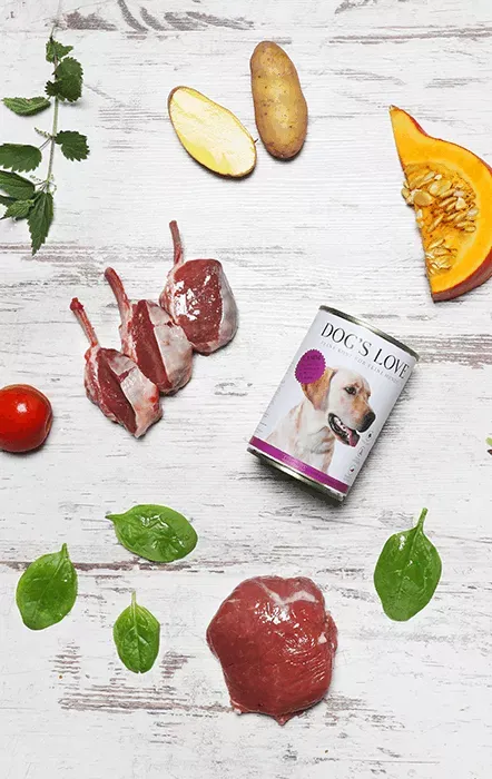 Menú de cordero con calabaza, albaricoque y patata 400g