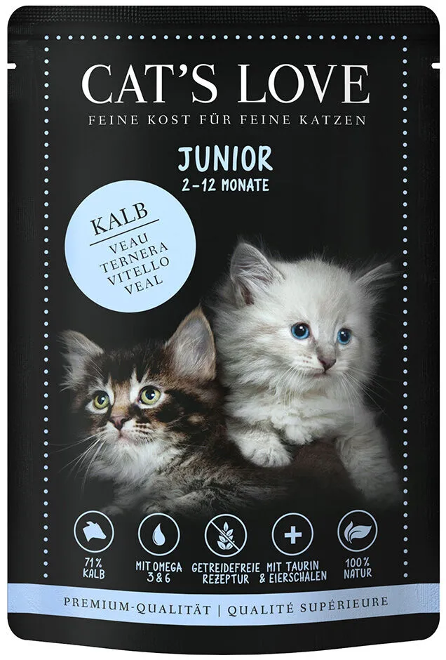 Menú gatitos de ternera 85g