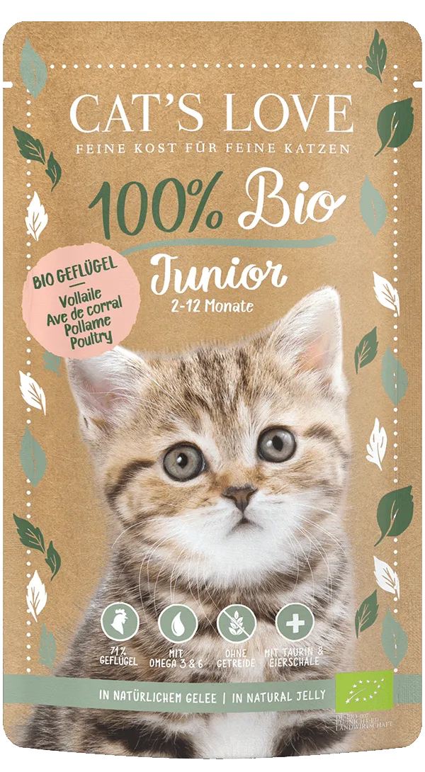 Menú gatitos BIO ave de corral 100g