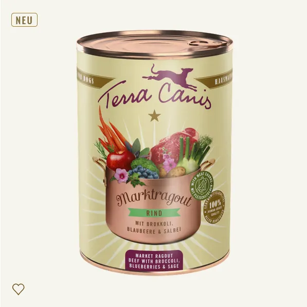 Ragout vacuno con brócoli, arándanos y salvia 385g