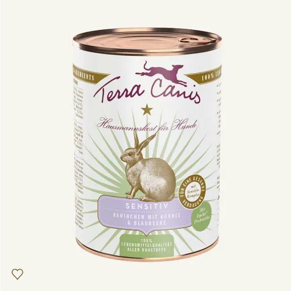 Sensitive conejo y pavo con calabaza y arándanos 400g