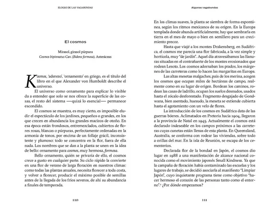 Elogio de las vagabundas. Hierbas, árboles y flores a la conquista del mundo. Gilles Clément.