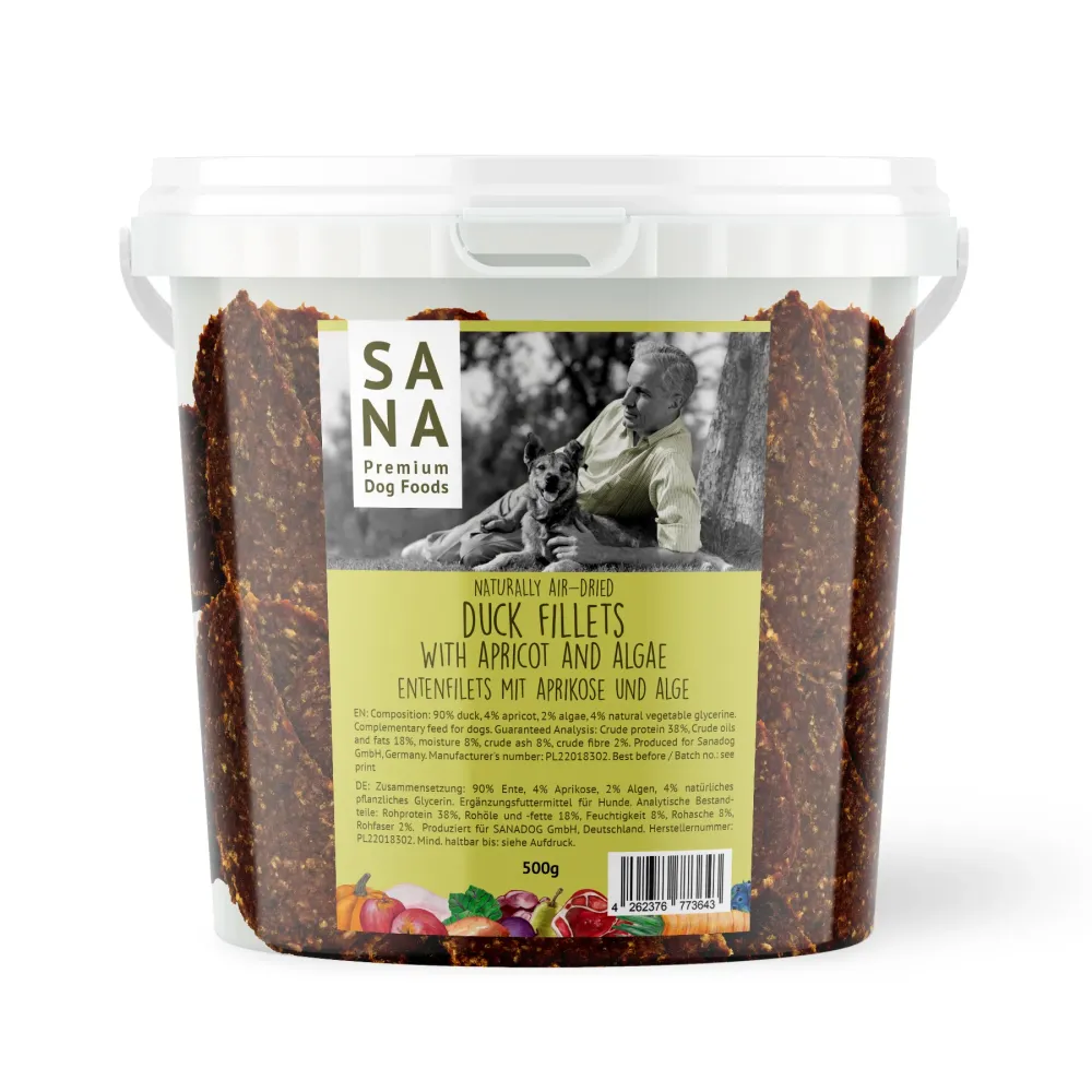 Filetes de pato con albaricoque y algas 100g/500g