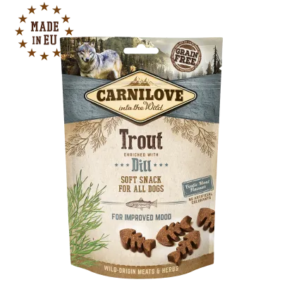 Bocaditos semi-húmedos trucha y eneldo 200g