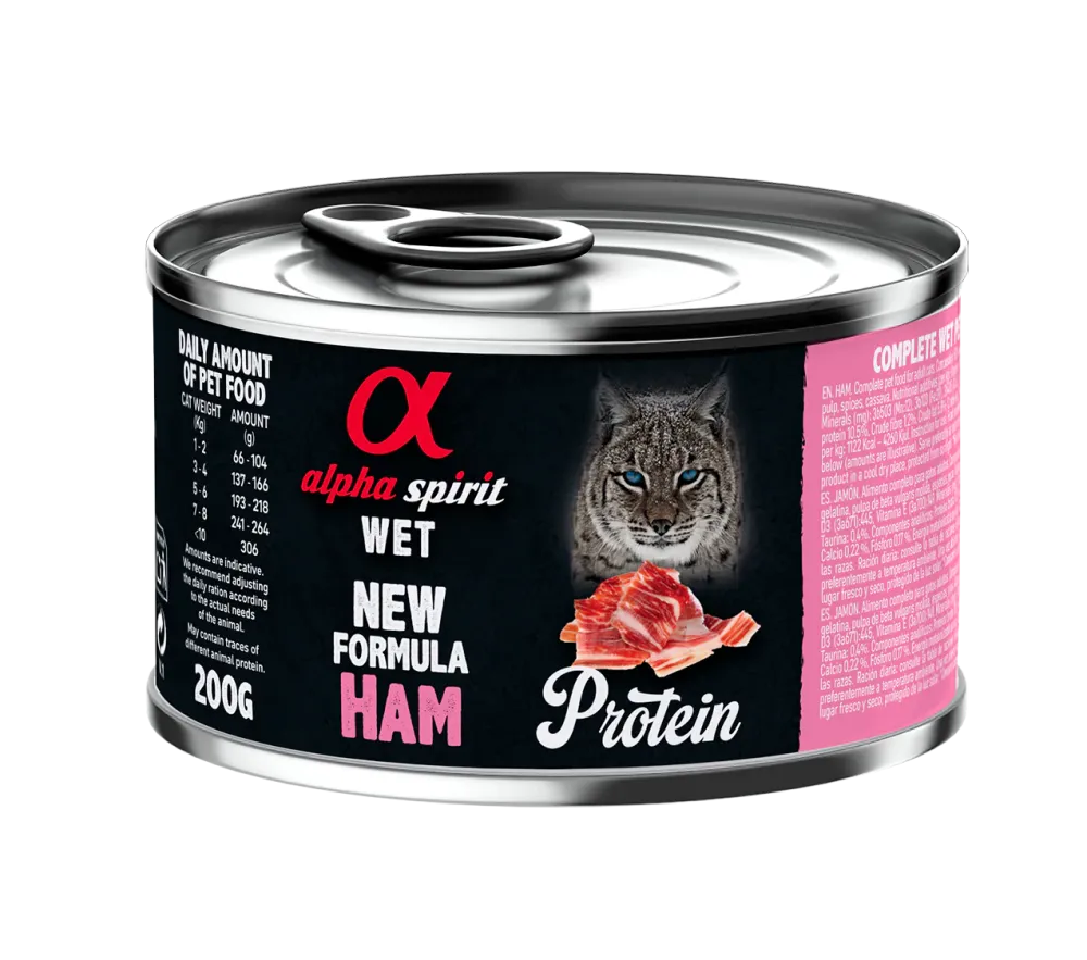 Menú gato jamón protein 200g