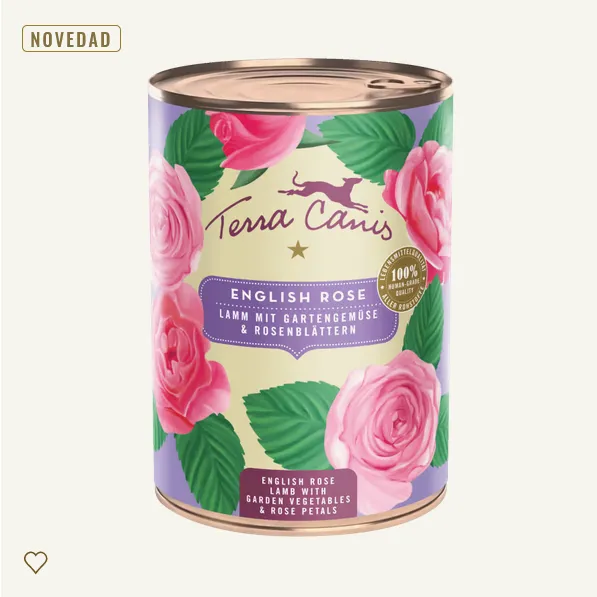 FLOWERS English Rose: cordero con verduras del jardín y pétalos de rosas 400g