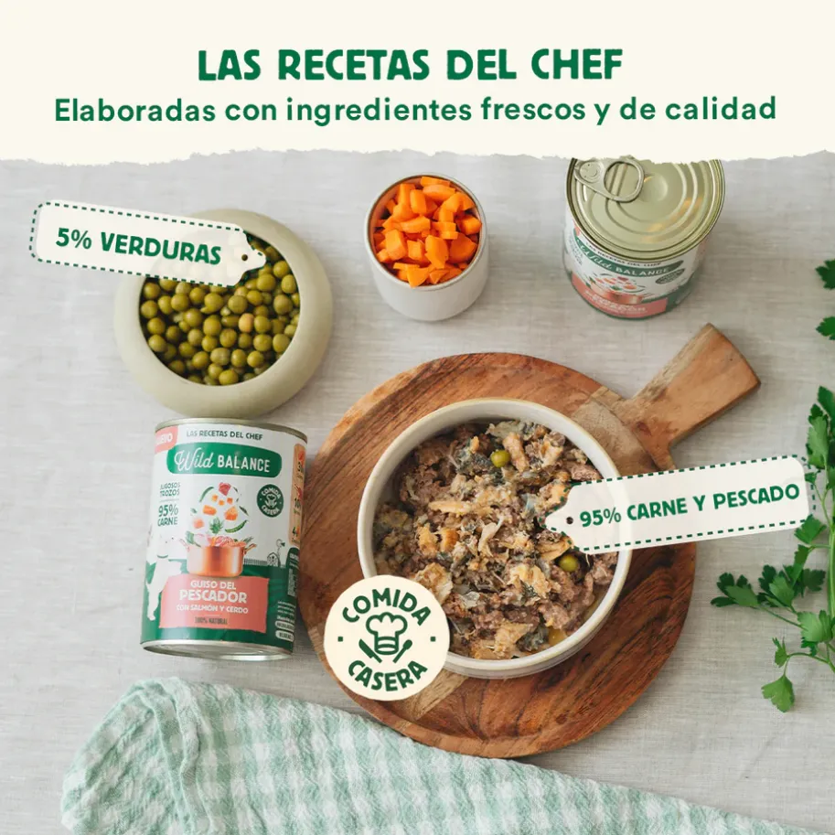 Guiso del Pescador con salmón, cerdo y pollo 400g