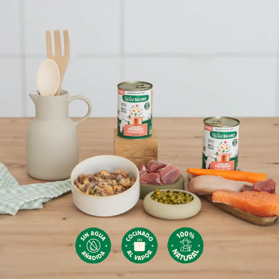 Guiso del Pescador con salmón, cerdo y pollo 400g