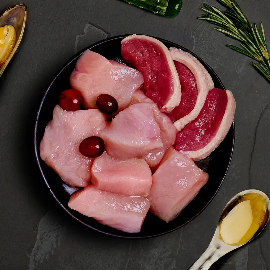 Menú gato de pollo y pato 85g