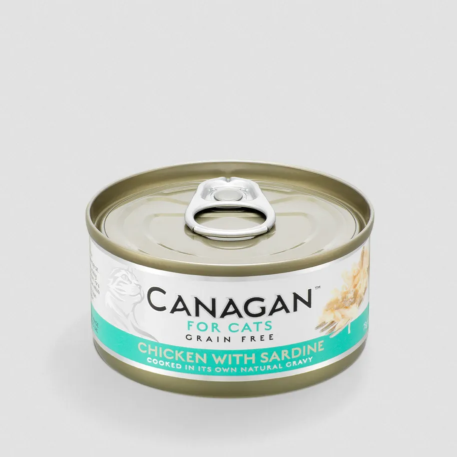 Menú gato de pollo con sardinas 75g