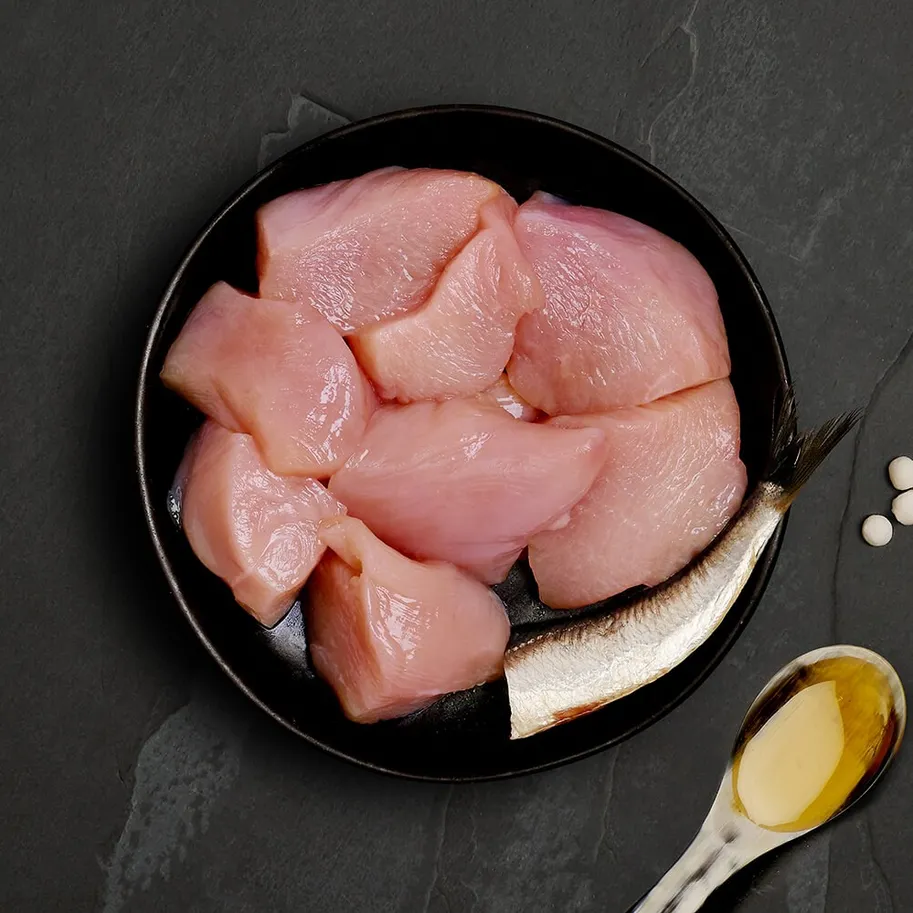 Menú gato de pollo con sardinas 75g