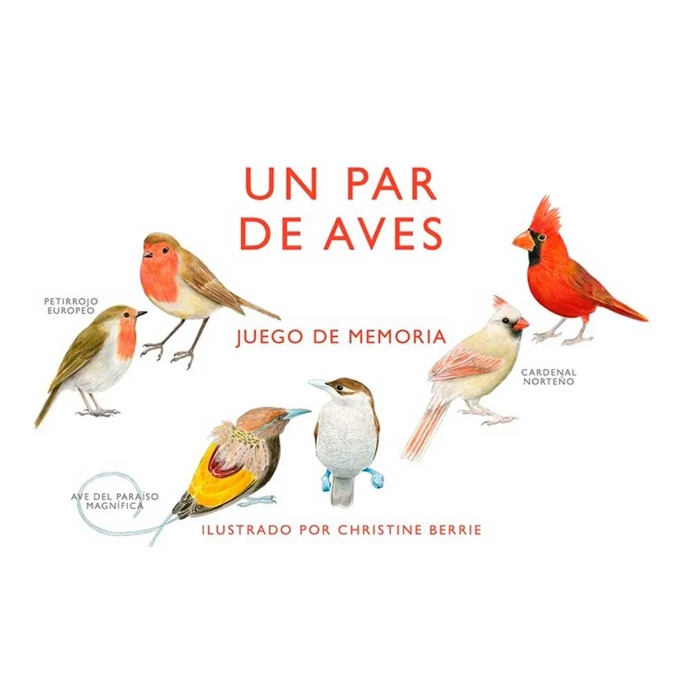 Un par de aves. Juego de memoria.